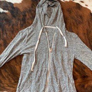 Aeropostale gray zip-up hoodie